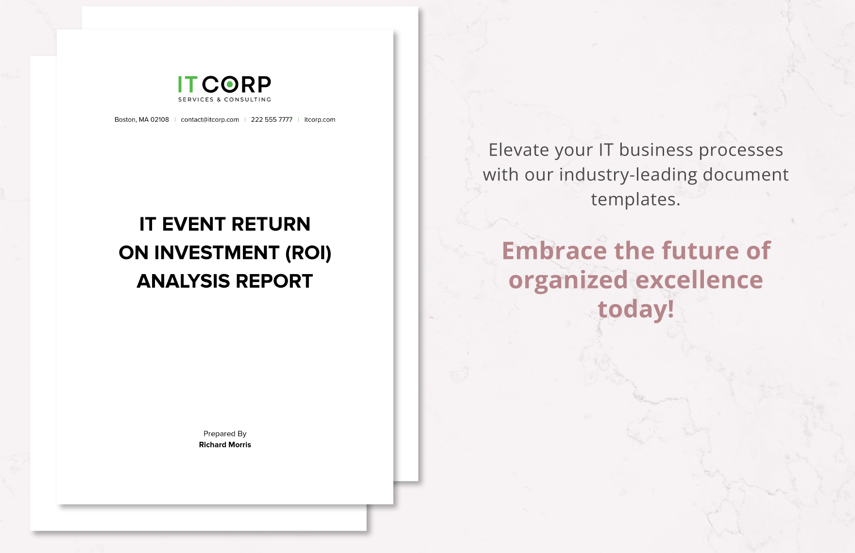 IT Event Return on Investment (ROI) Analysis Report Template