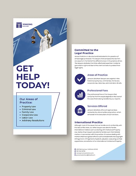 Law Firm Bi Fold Brochure Template: Download 112  Brochures in
