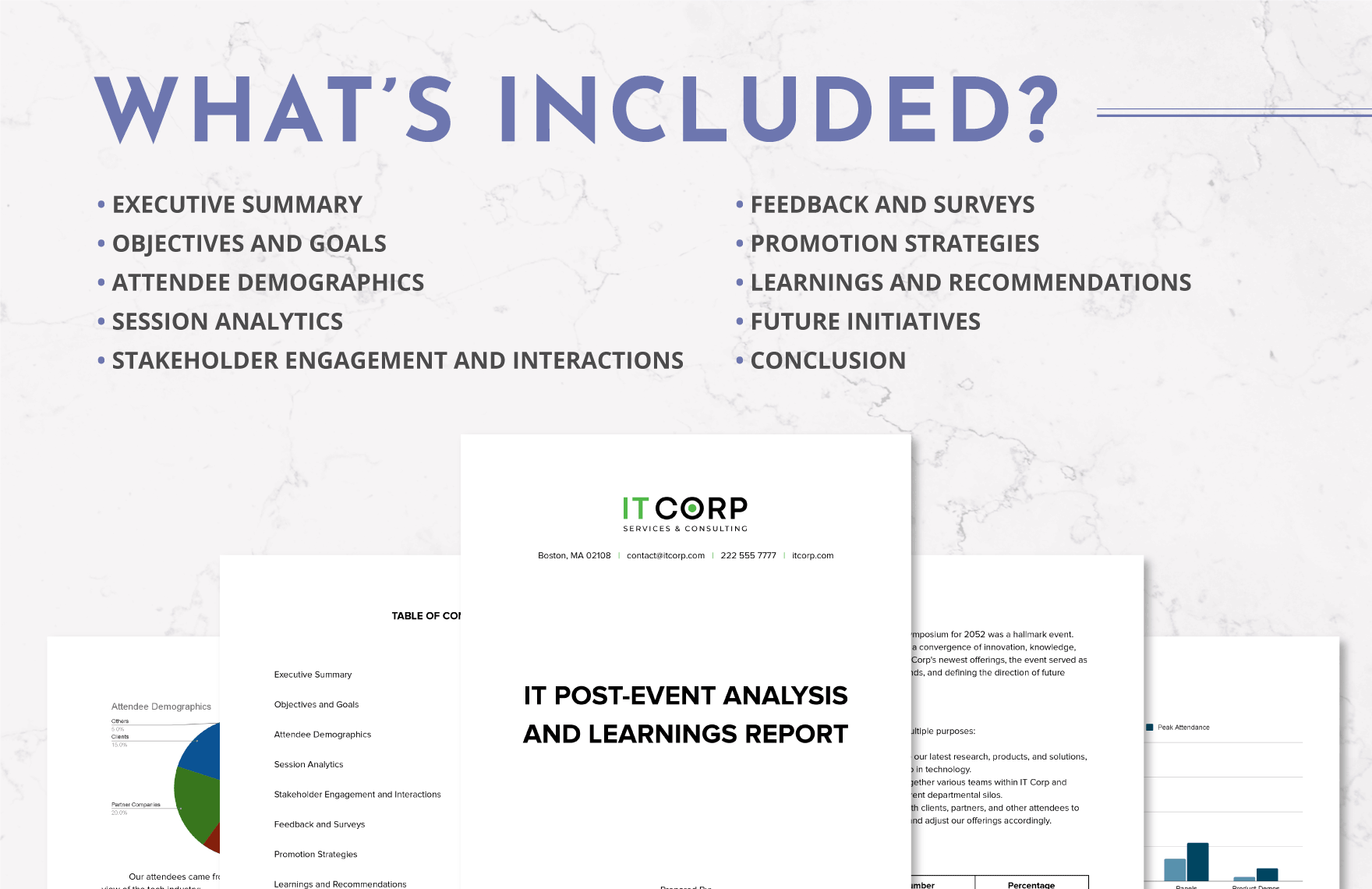 IT PostEvent Analysis and Learnings Report Template