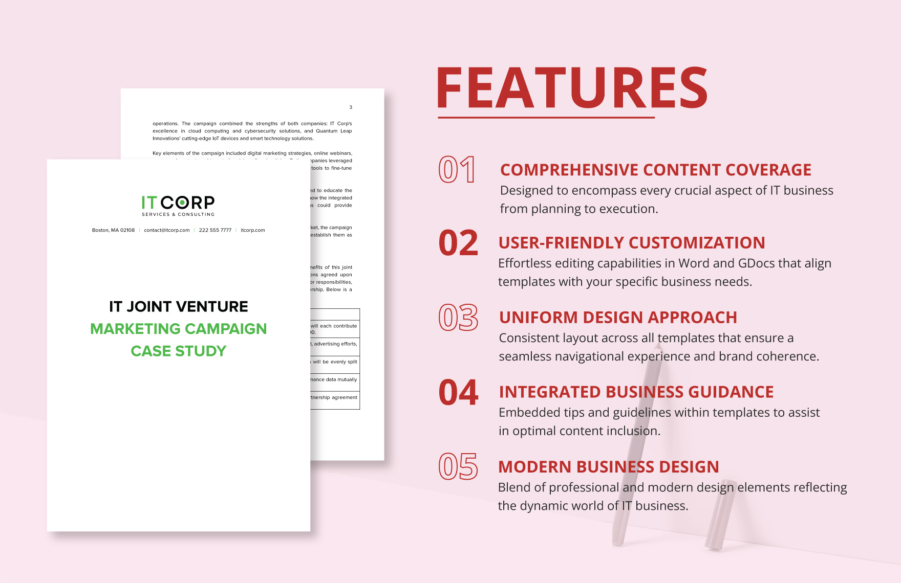 IT Joint Venture Marketing Campaign Case Study Template