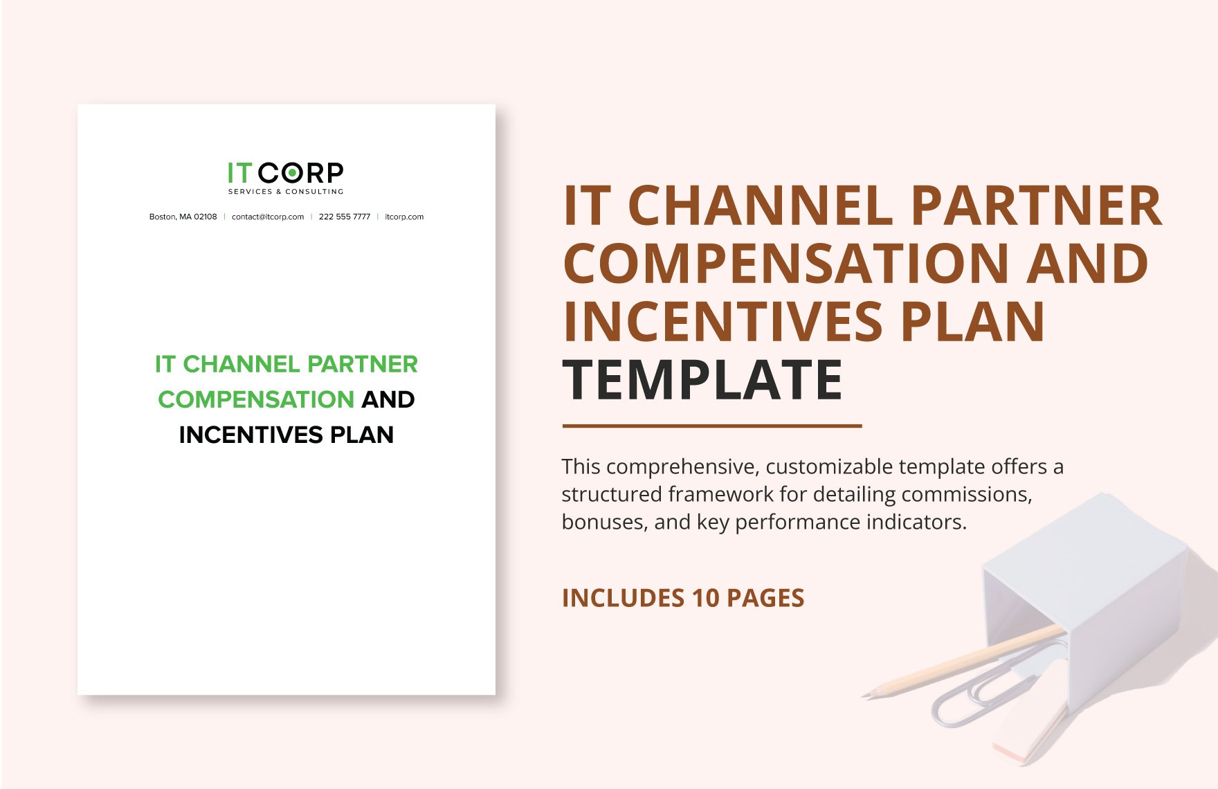 IT Channel Partner Compensation and Incentives Plan Template