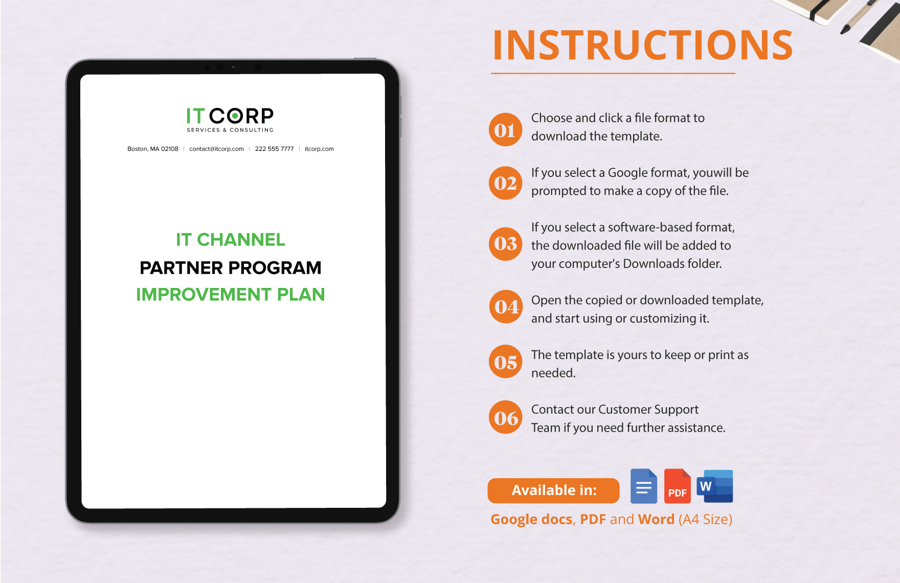 IT Channel Partner Program Improvement Plan Template