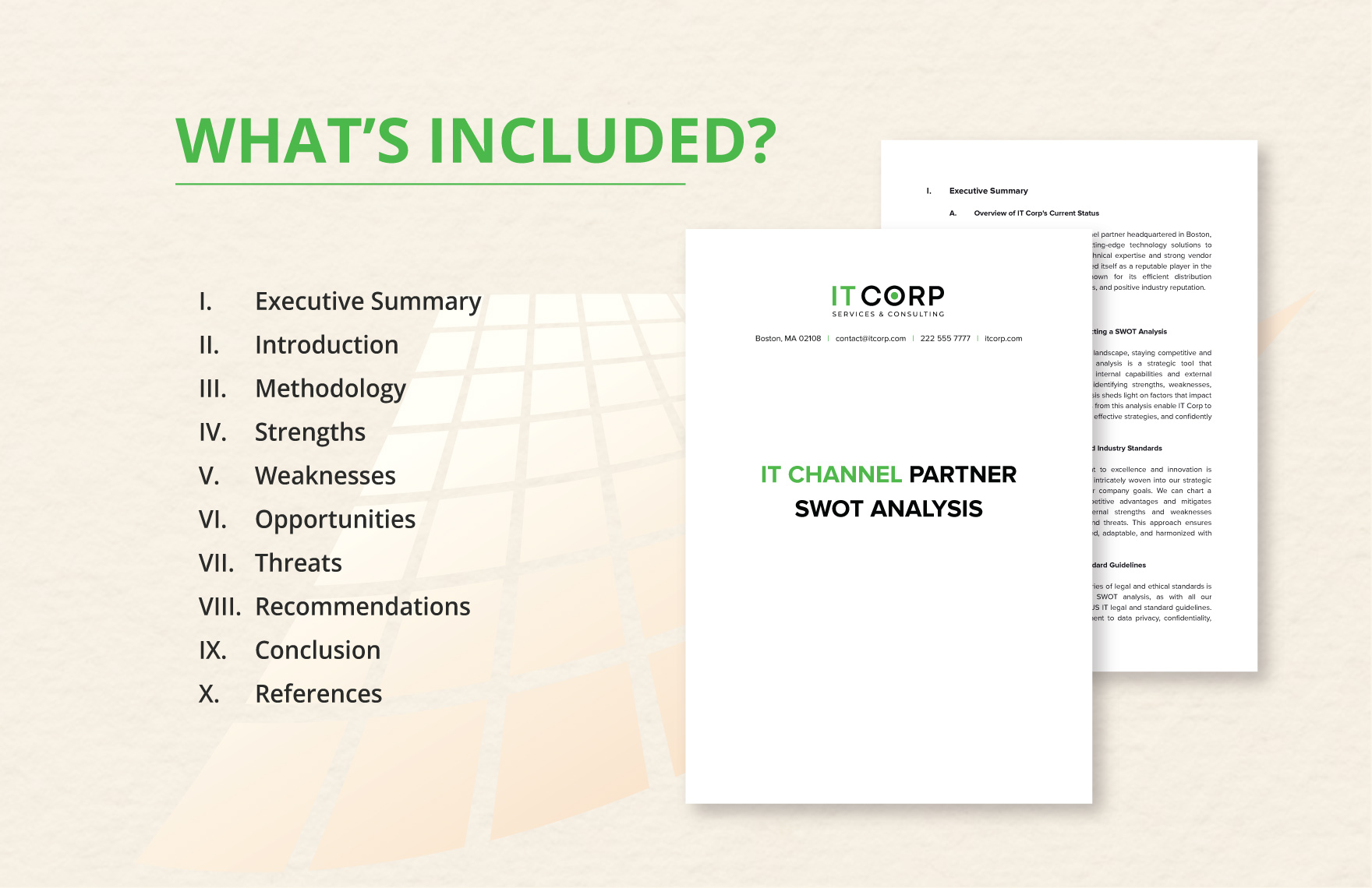 IT Channel Partner SWOT Analysis Template