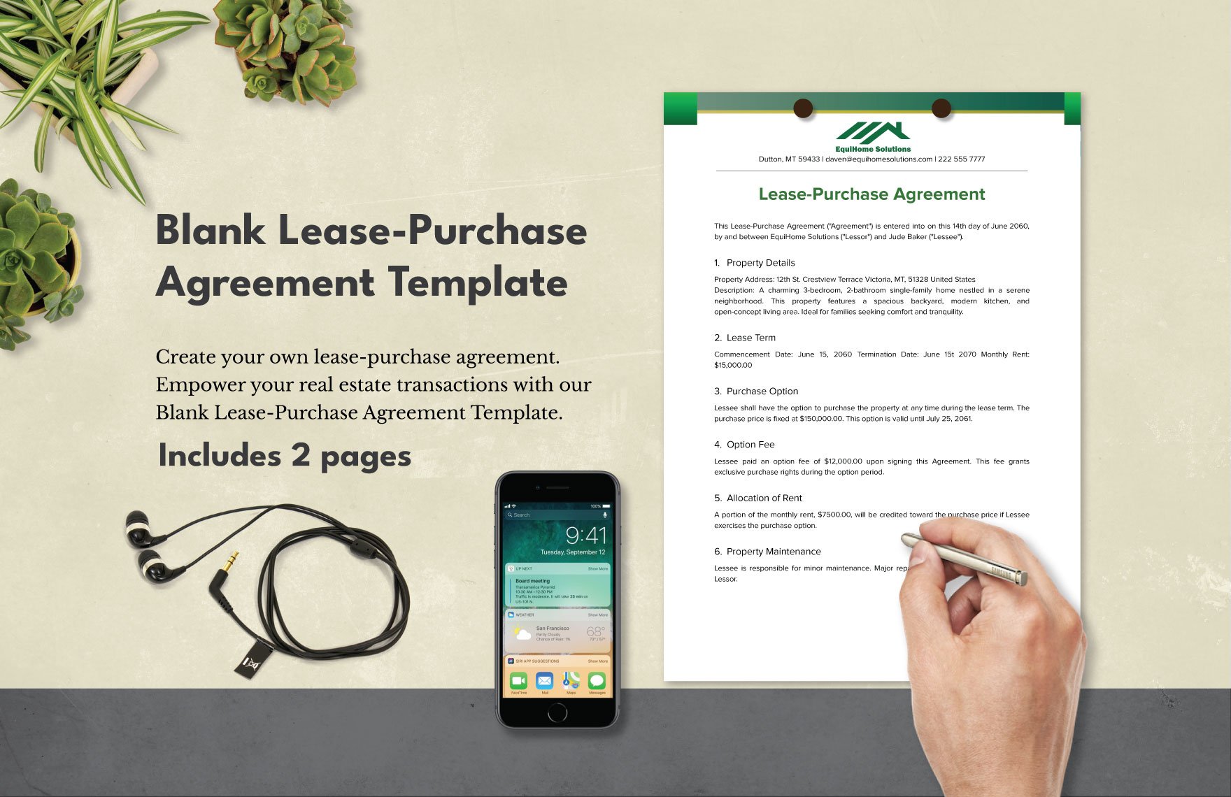 Blank Lease-Purchase Agreement Template