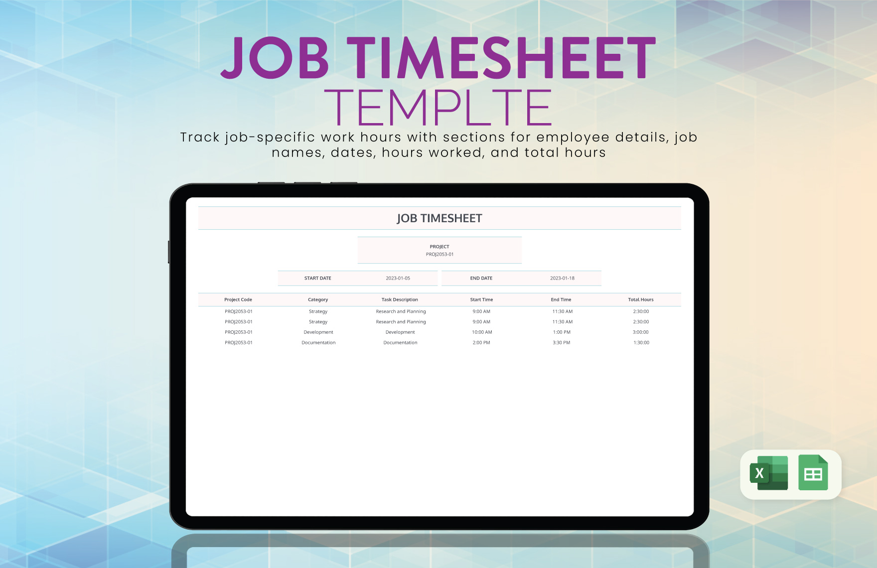 Job Timesheet Template