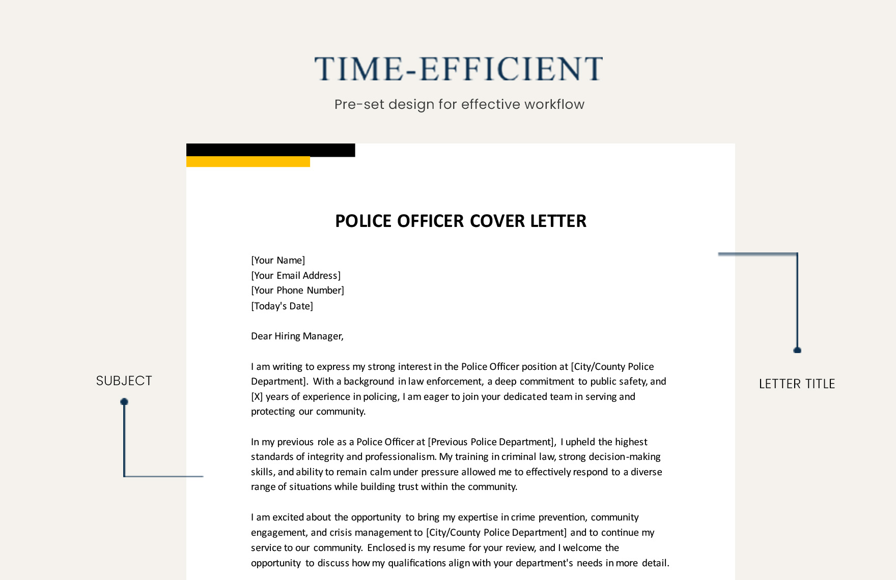 Police Officer Cover Letter