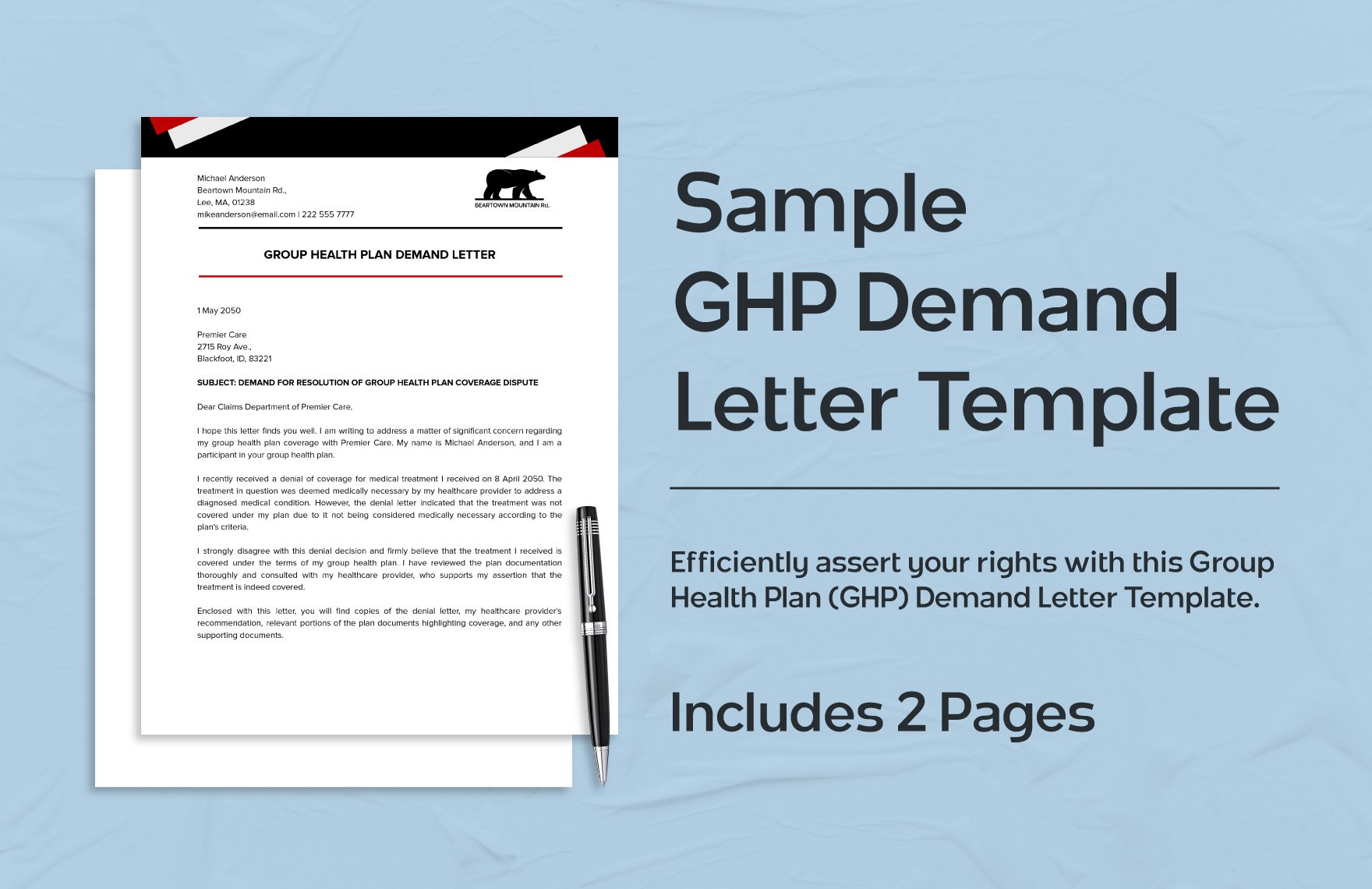Sample GHP Demand Letter Template