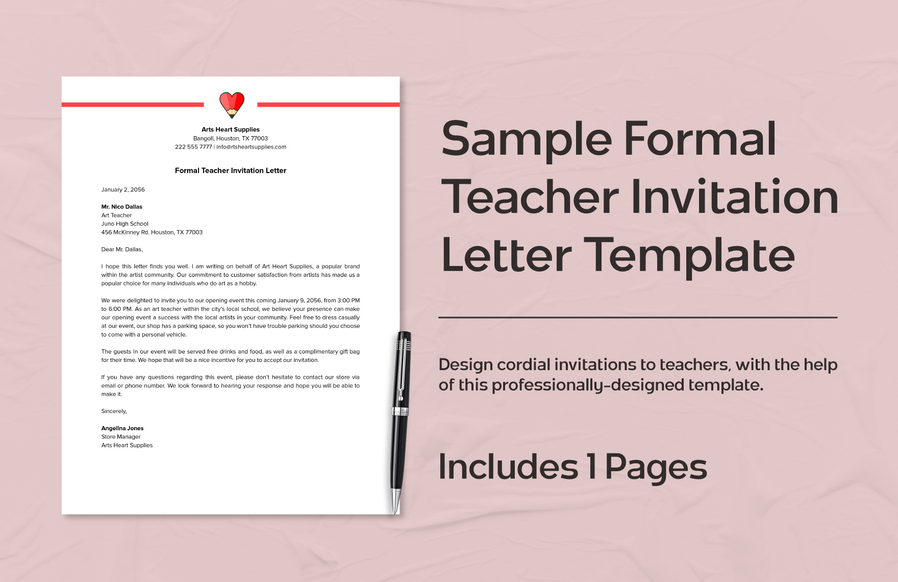 Formal Letter Format To A Teacher