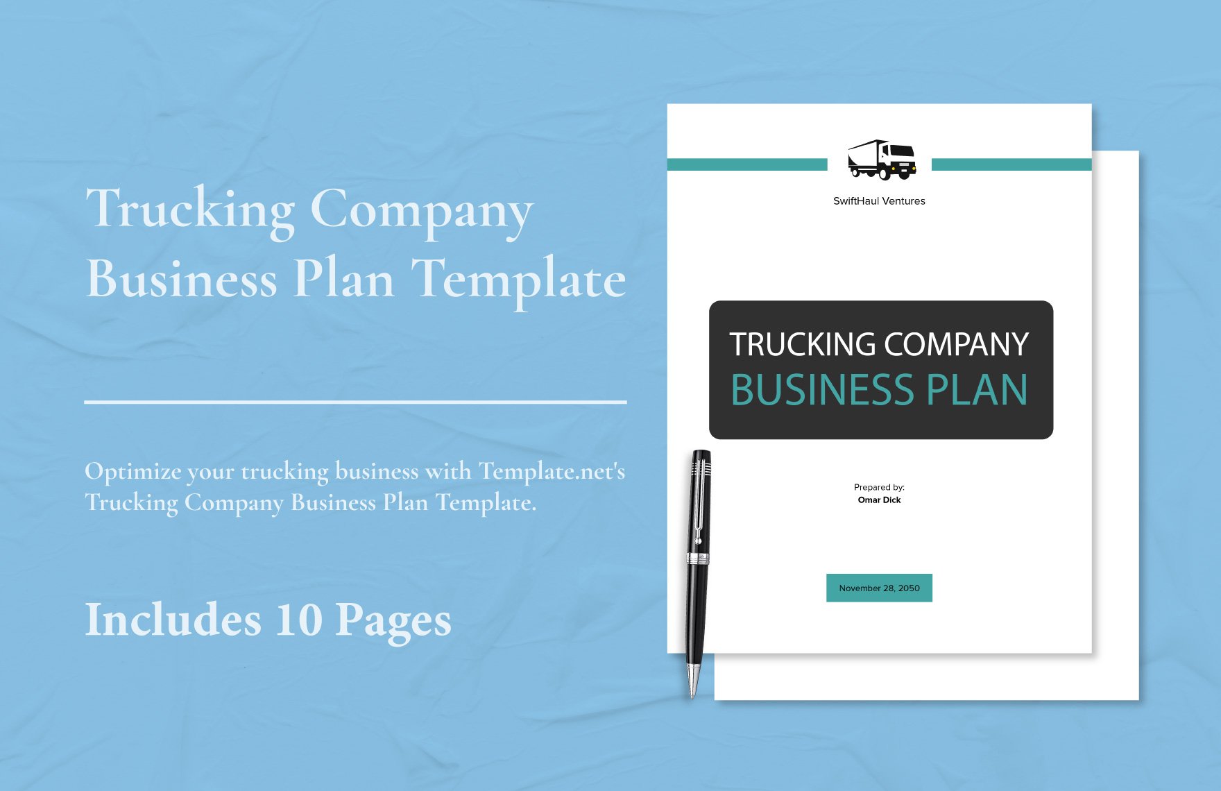 Trucking Company Business Plan Template