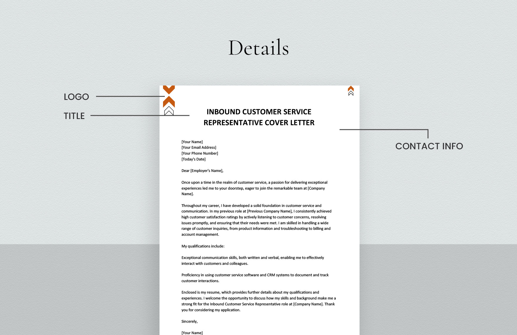 Inbound Customer Service Representative Cover Letter