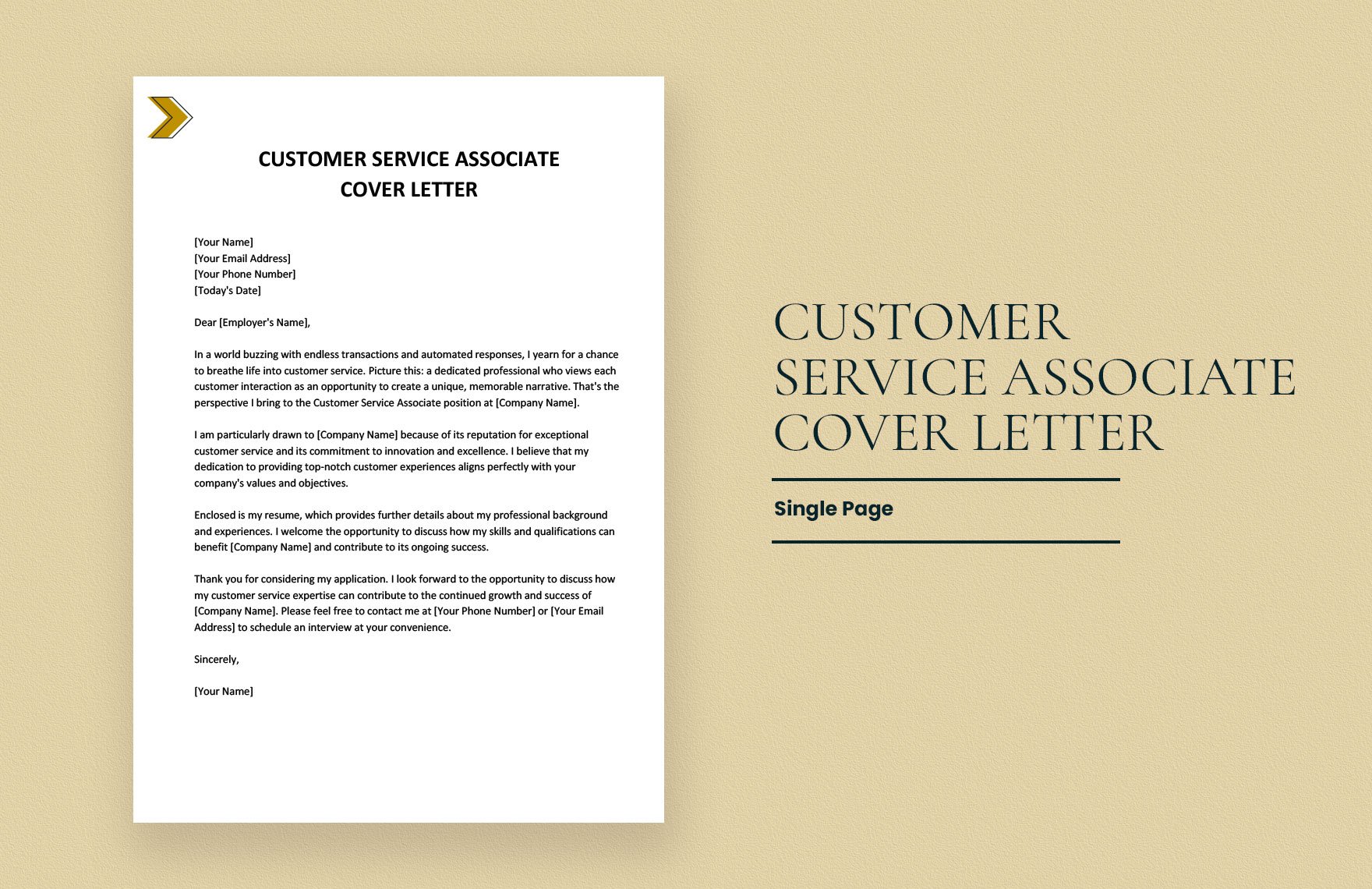 Customer Service Associate Cover Letter