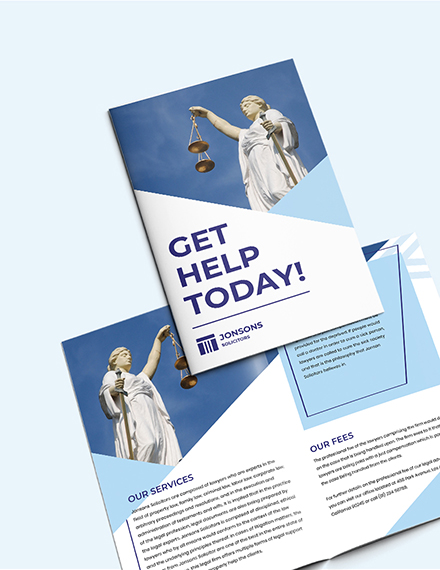 Law Firm Bi-Fold Brochure Template - Word (DOC) | PSD | InDesign ...