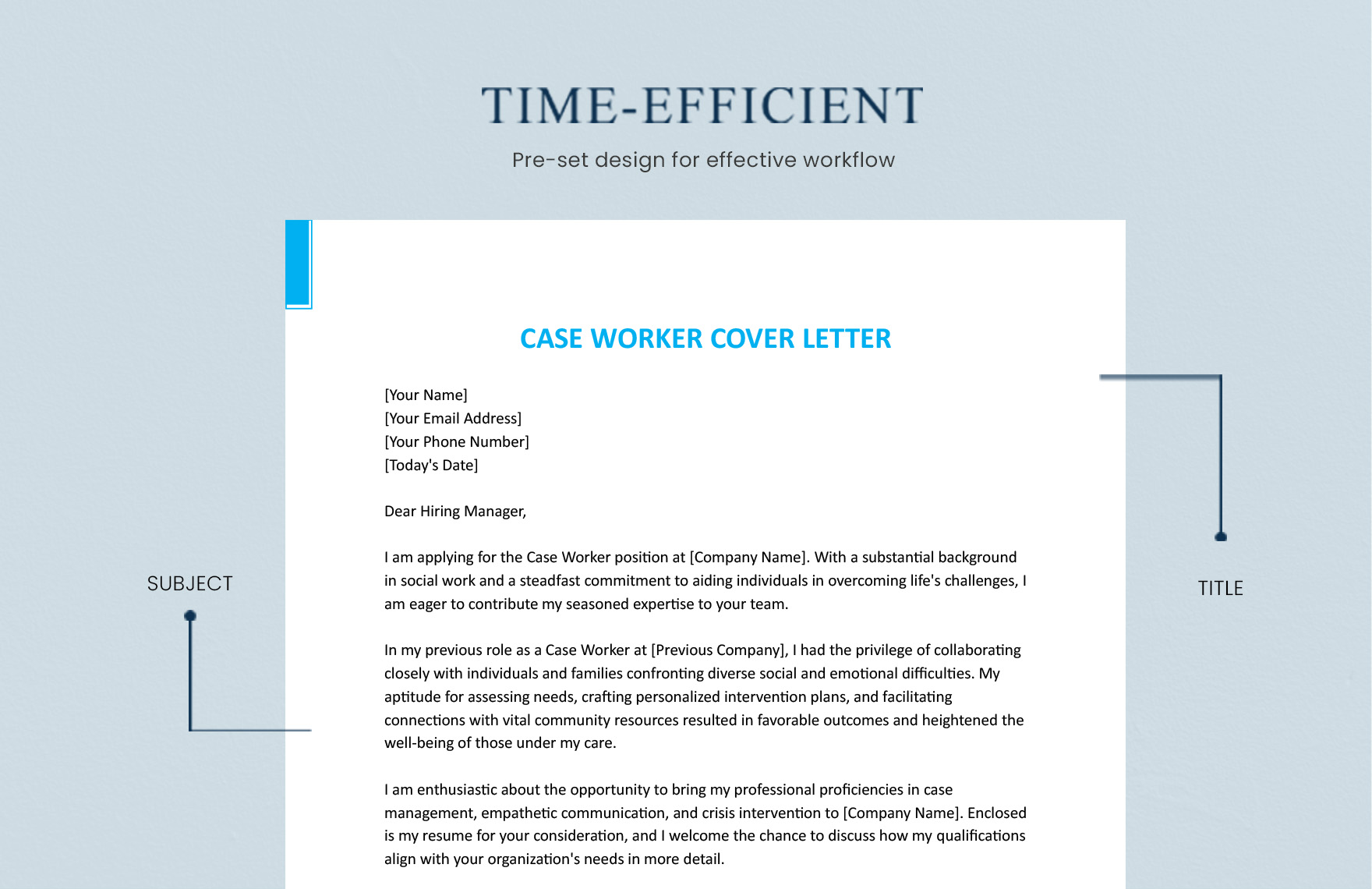 Case Worker Cover Letter