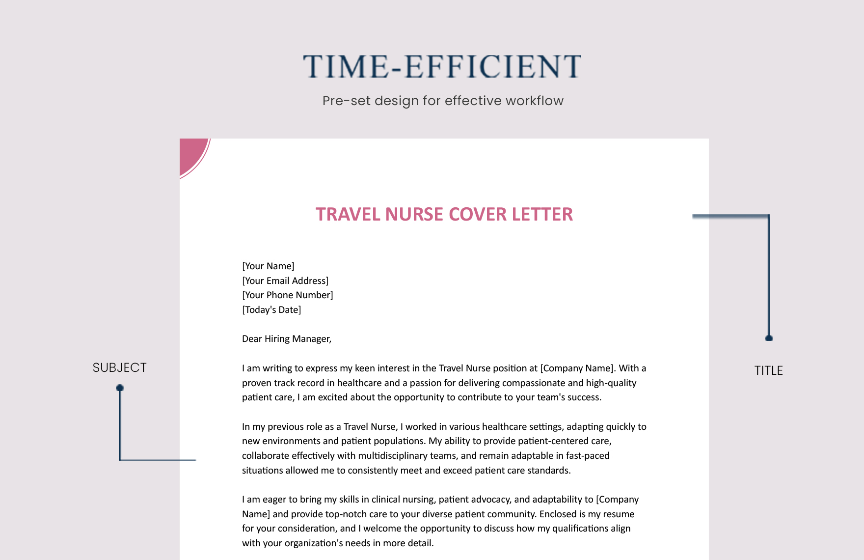 Travel Nurse Cover Letter