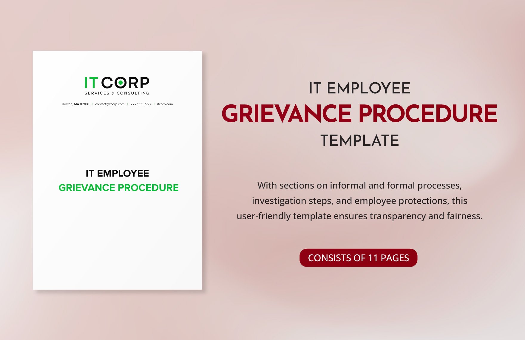 IT Employee Grievance Procedure Template