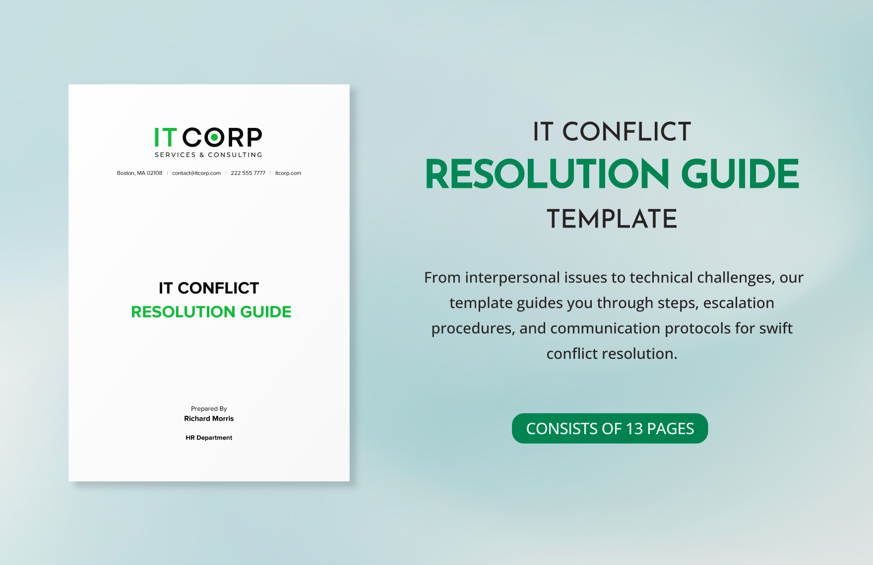 IT Conflict Resolution Guide Template