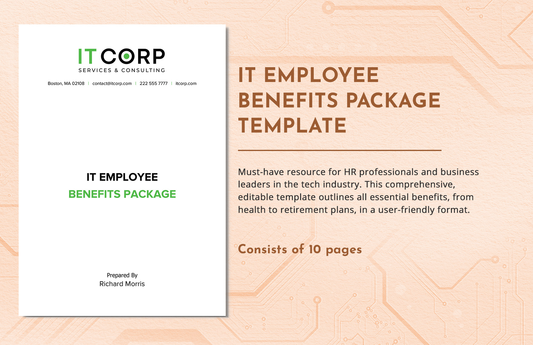 IT Employee Benefits Package Template in Word, Google Docs, PDF