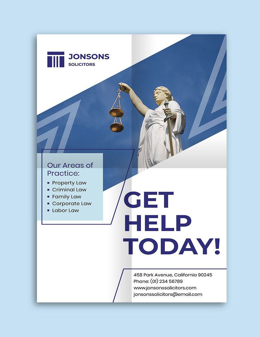 Law Firm Poster Template