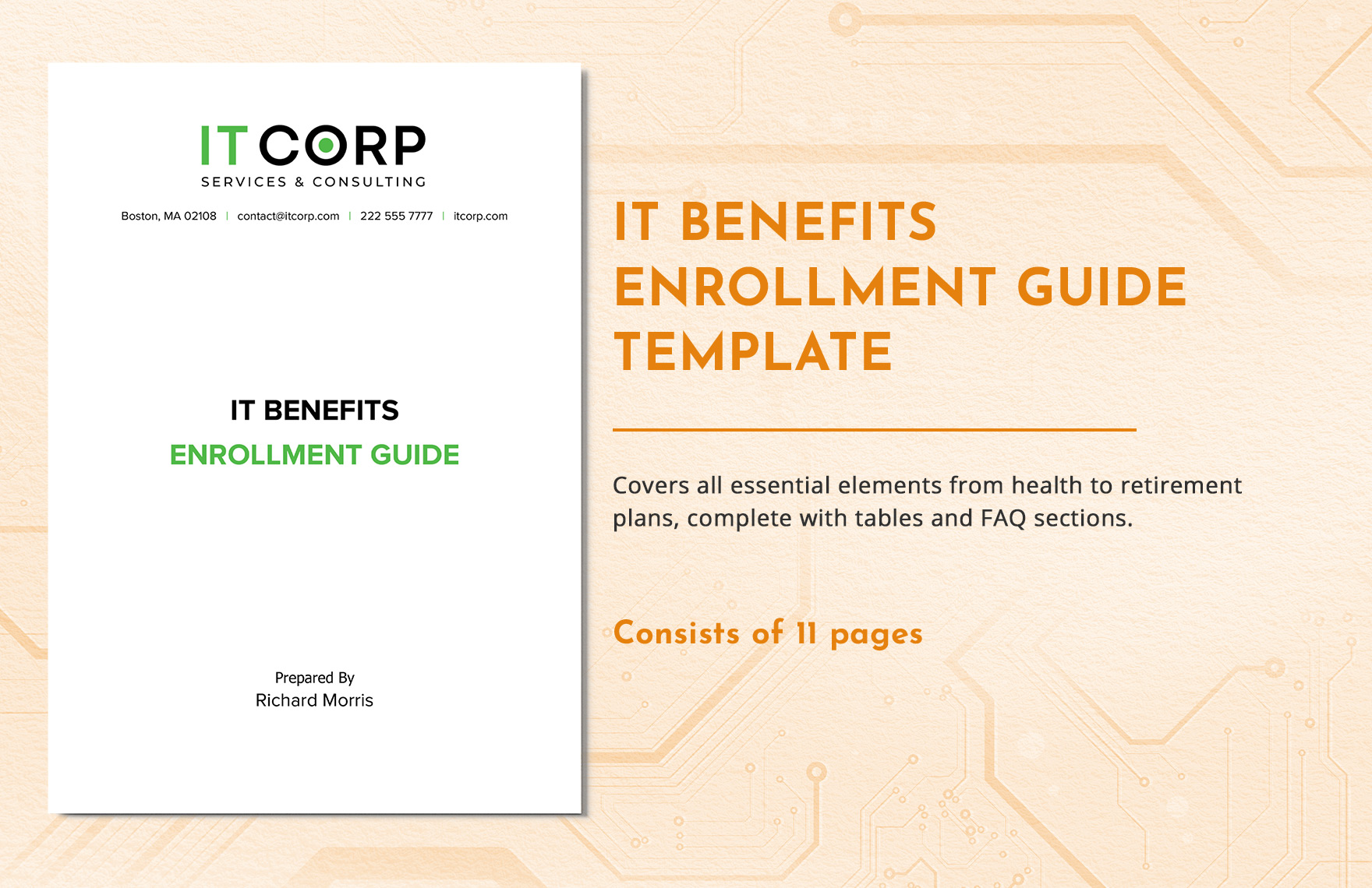 IT Benefits Enrollment Guide Template in Word, Google Docs, PDF