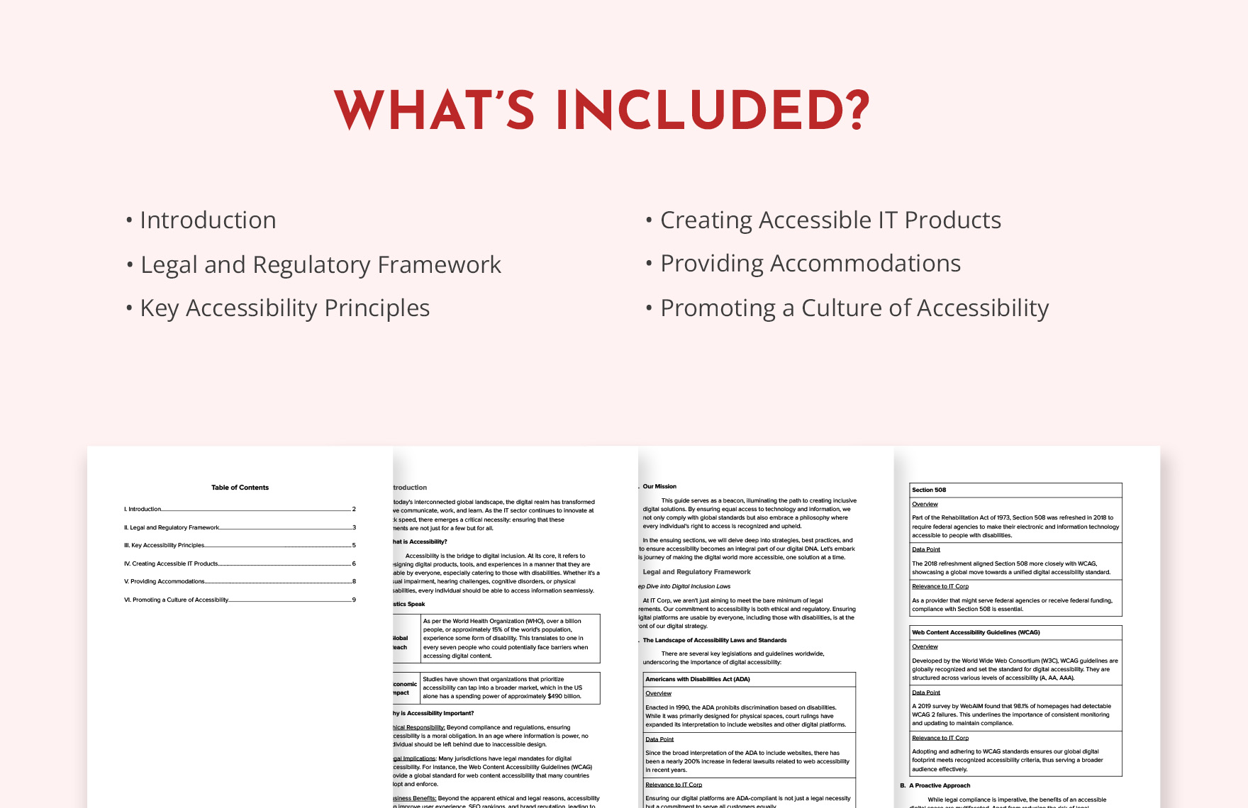 IT Accessibility and Accommodation Guide Template