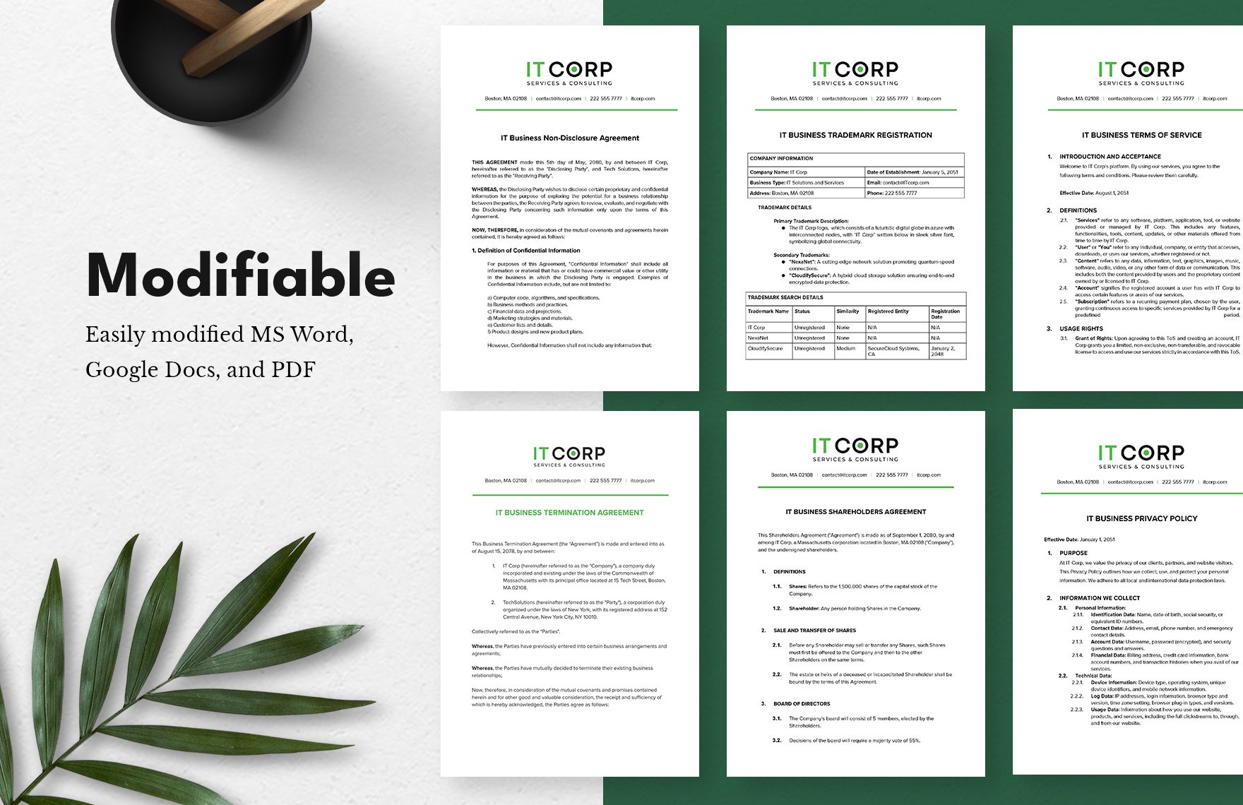 10+ IT Services and Consulting Business Legal and Incorporation Template Bundle