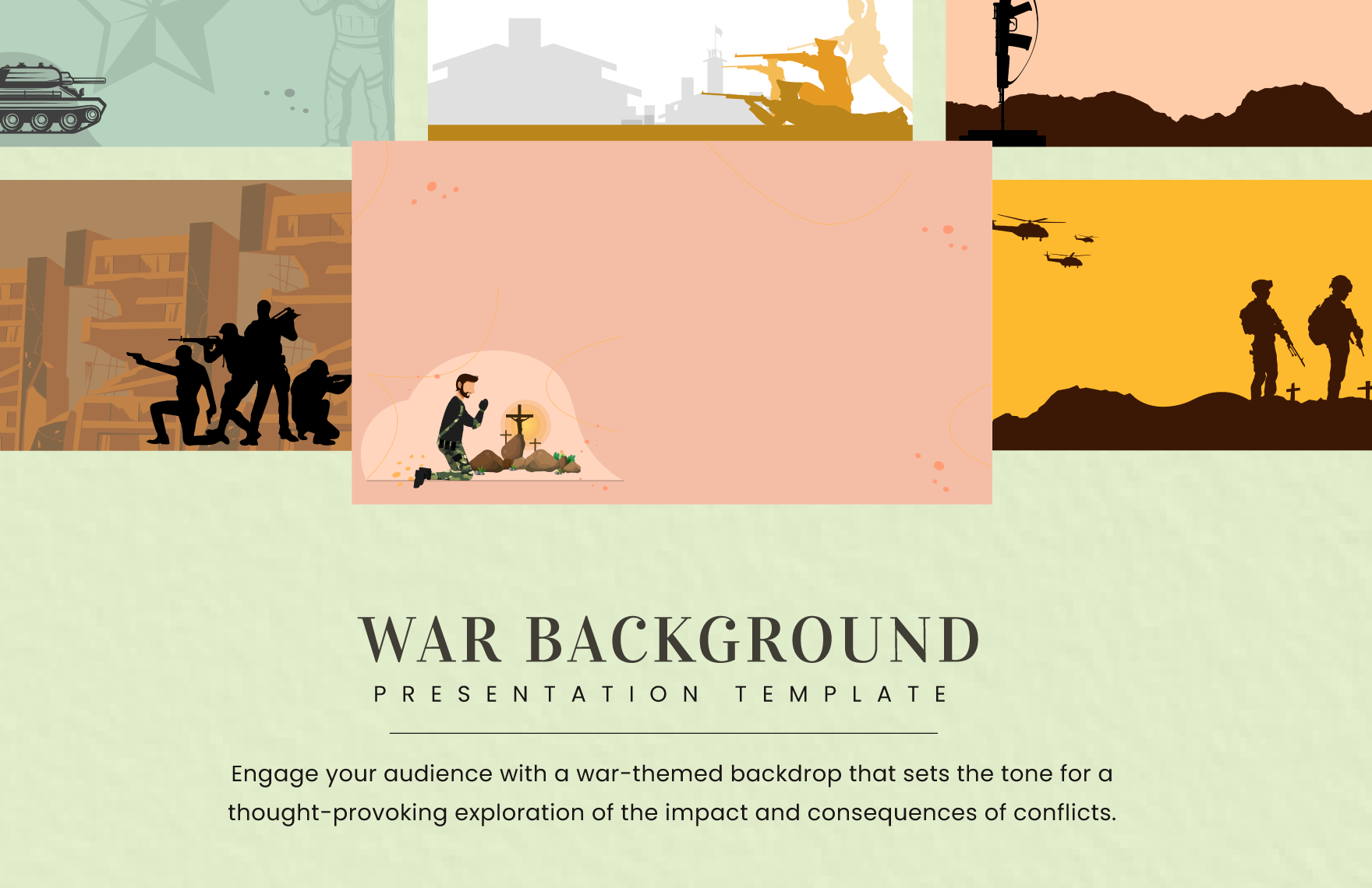 War Background Presentation Template