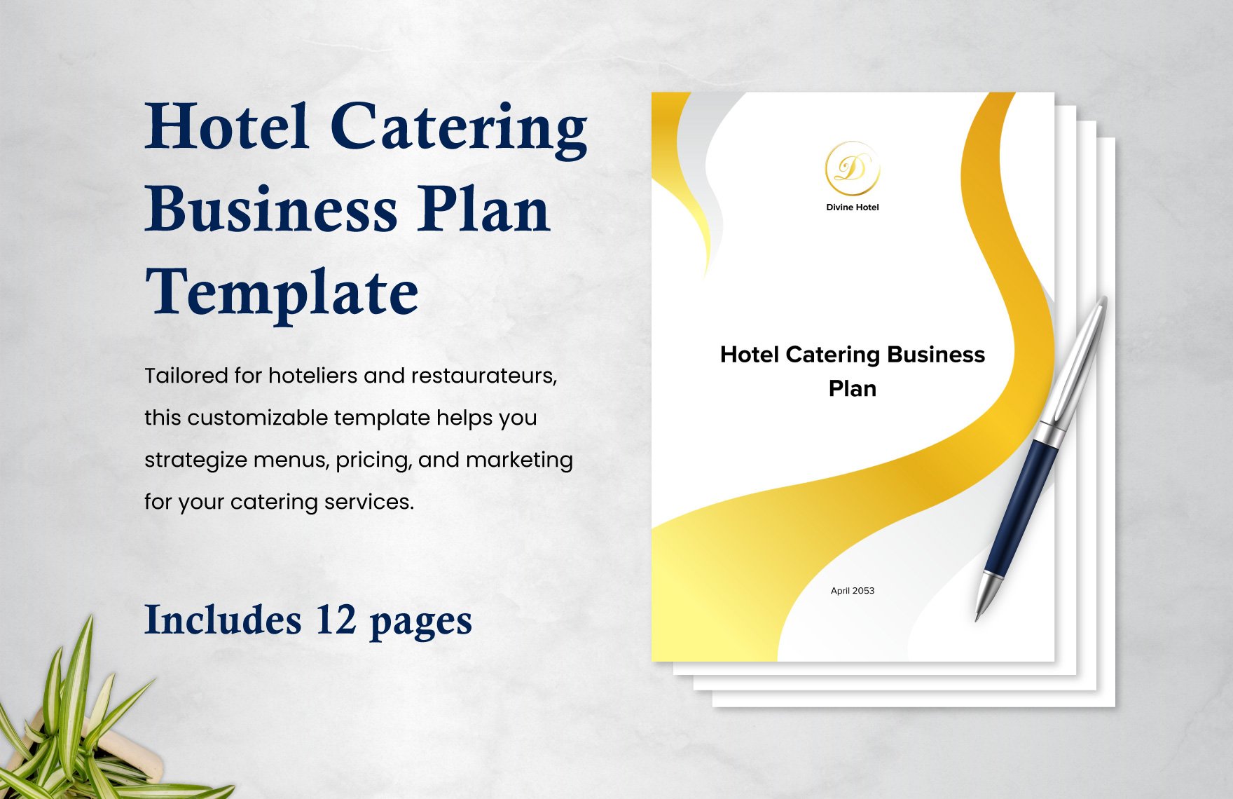 Hotel Catering Business Plan Template