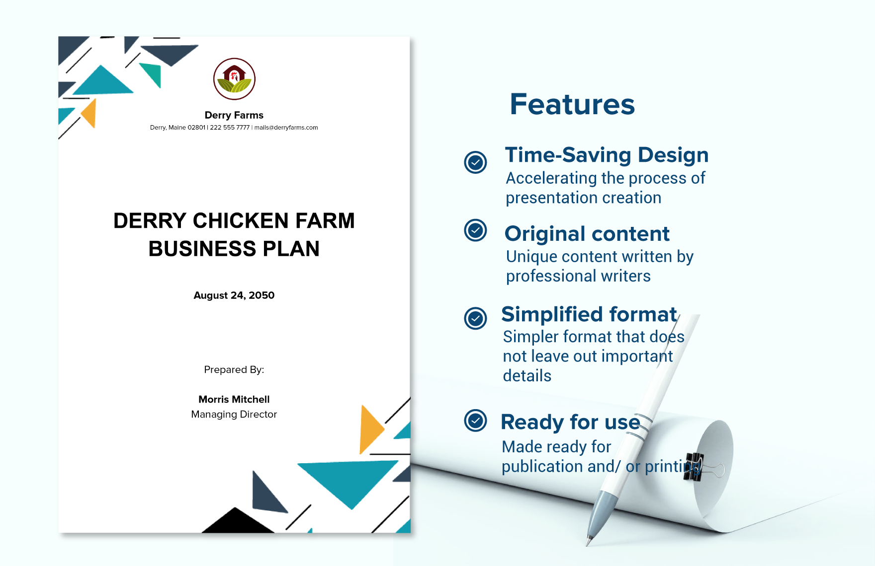 Chicken Farm Business Plan Template