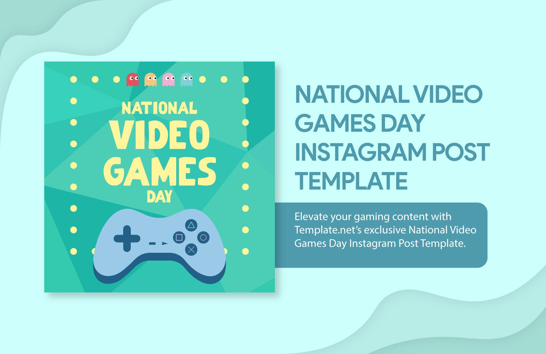 Free National Video Games Day Instagram Post Template in Illustrator, PSD, PNG