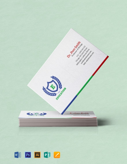 free business card template for mac pages