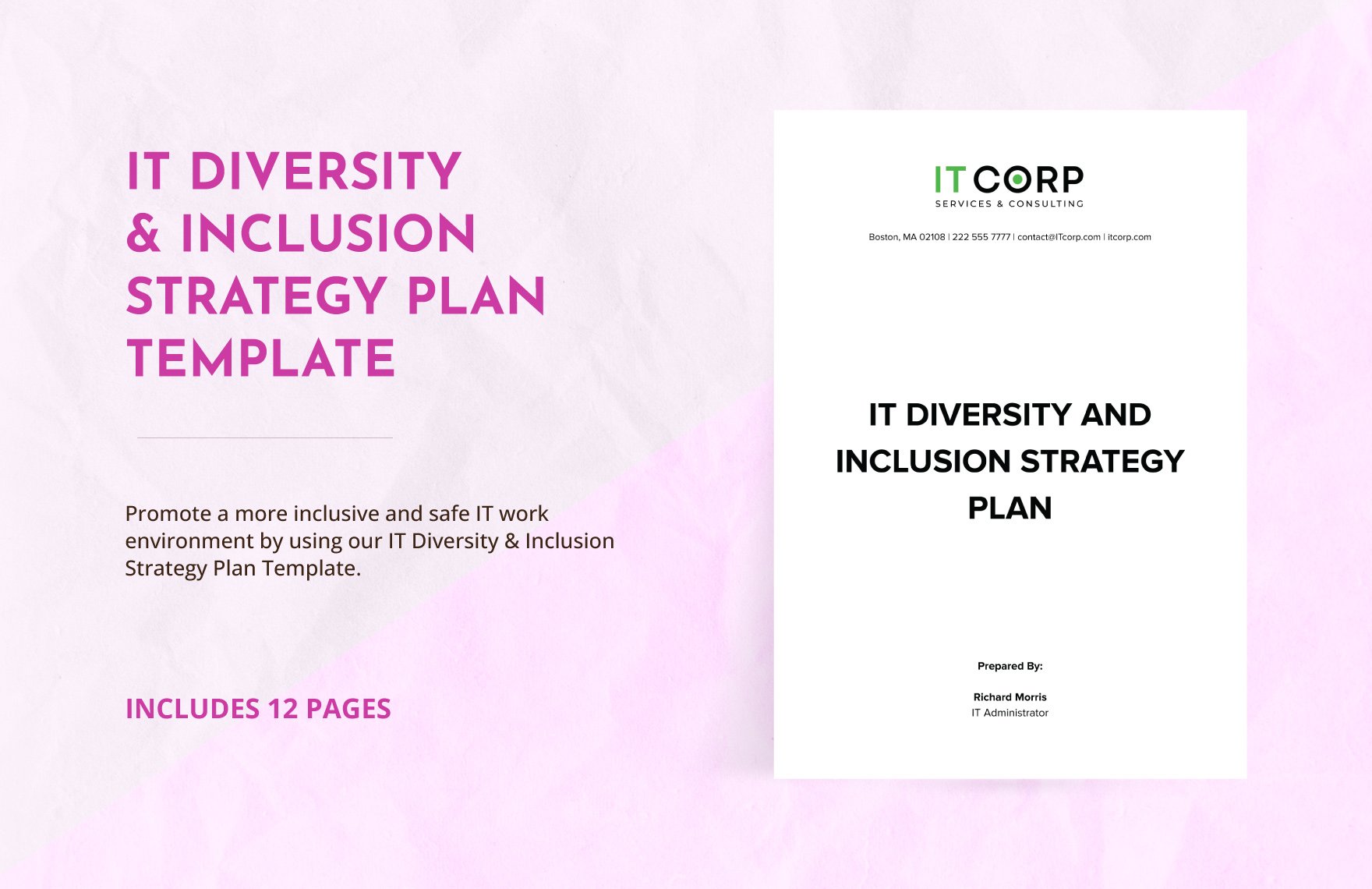 IT Diversity & Inclusion Strategy Plan Template