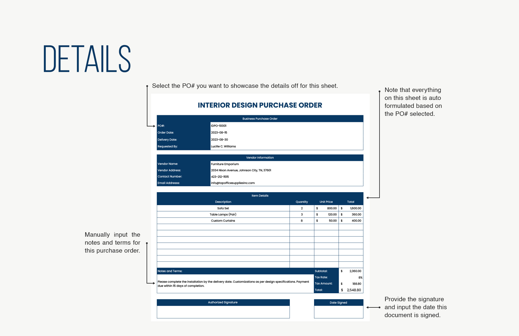 Interior Design Purchase Order Template Download In Excel Google   Interior Design Purchase Order Template 3lo7x 