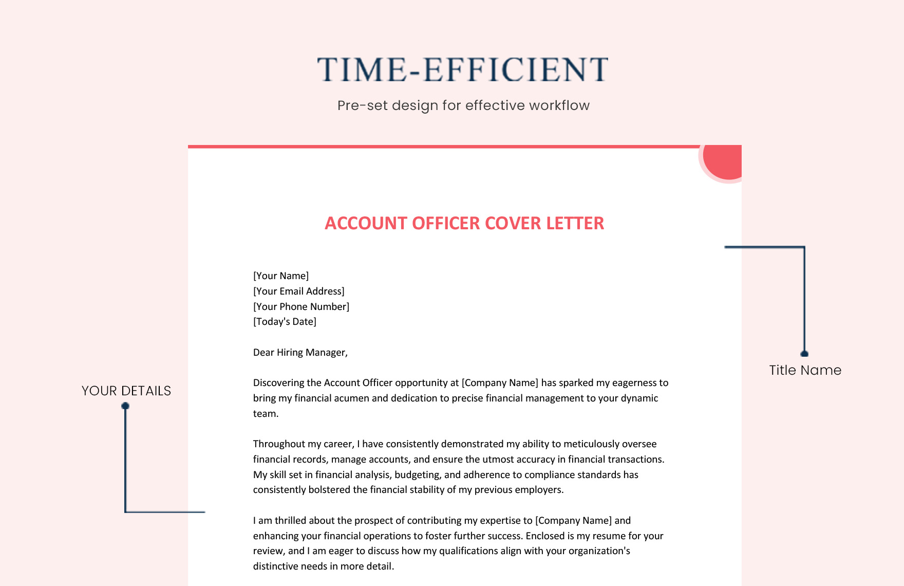 Account Officer Cover Letter