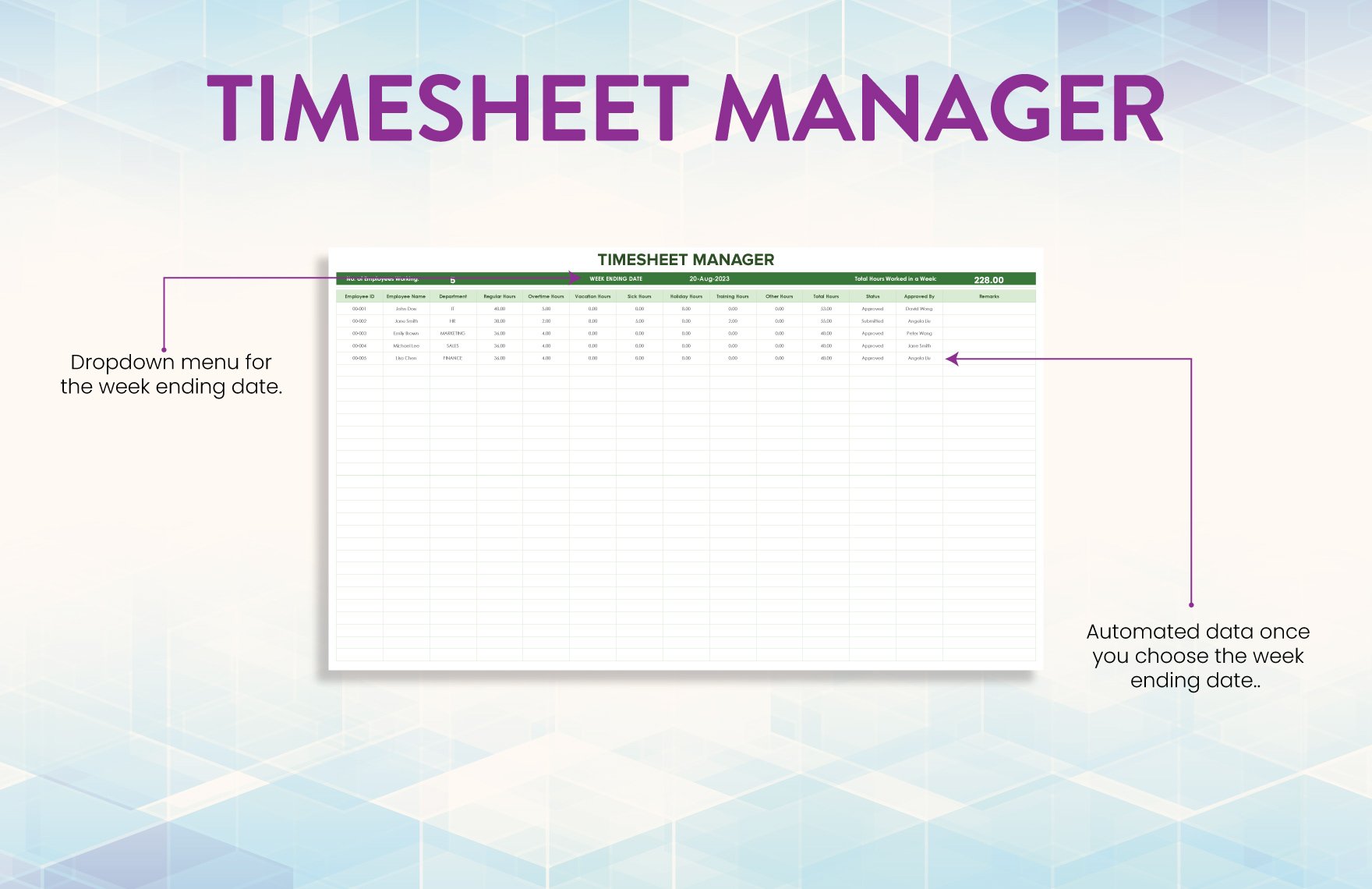 Timesheet Manager Template