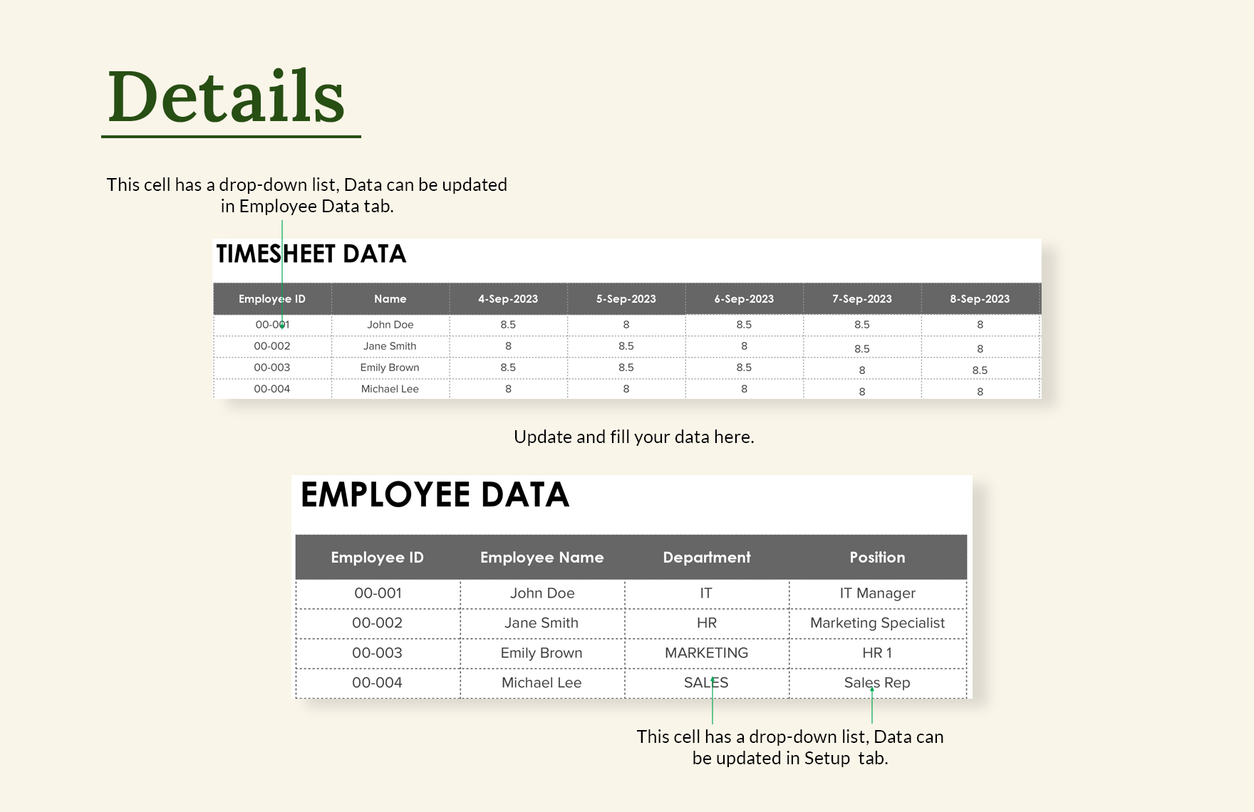 Weekly Timesheet Template For Numbers