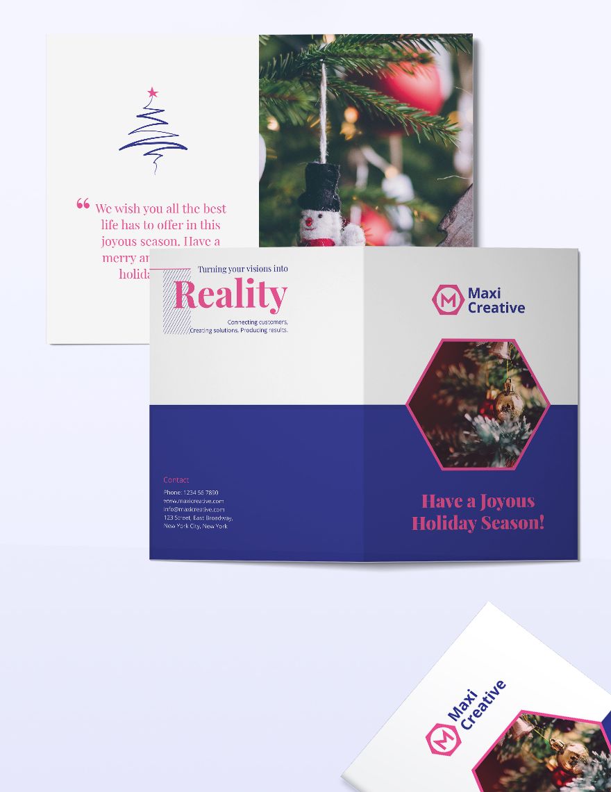 Creative Agency Greeting Card Template