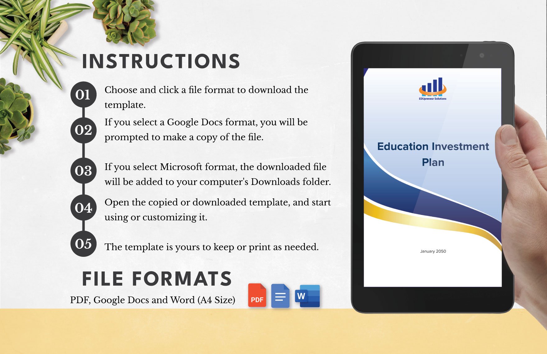 Education Investment Plan Template