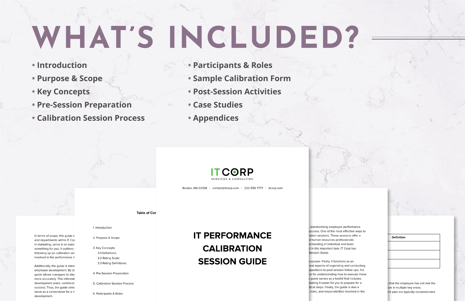 IT Performance Calibration Session Guide Template