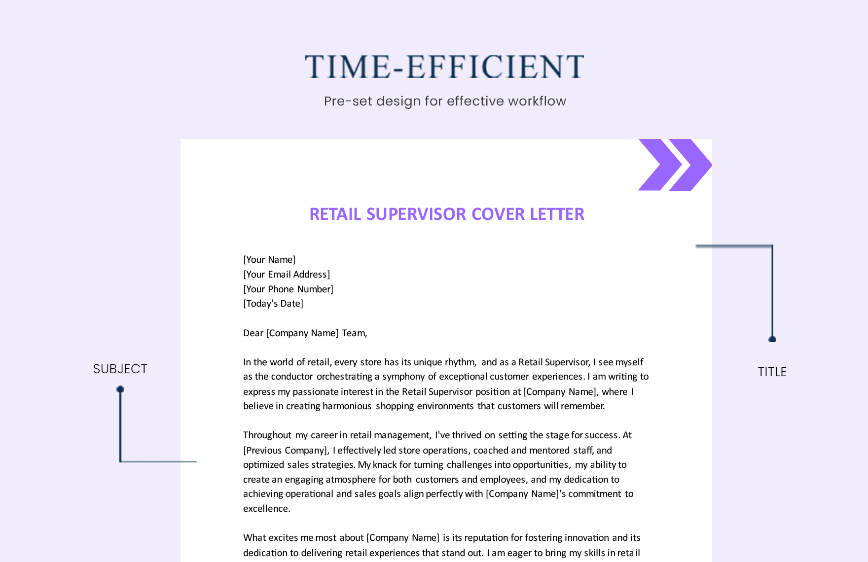 Retail Supervisor Cover Letter