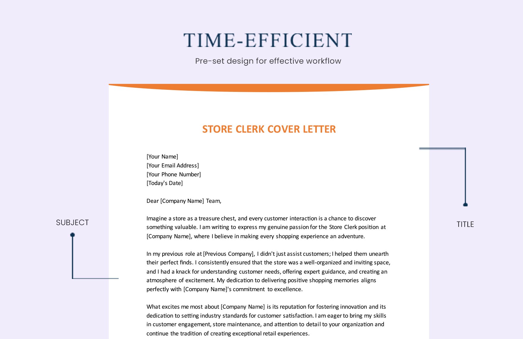 Store Clerk Cover Letter