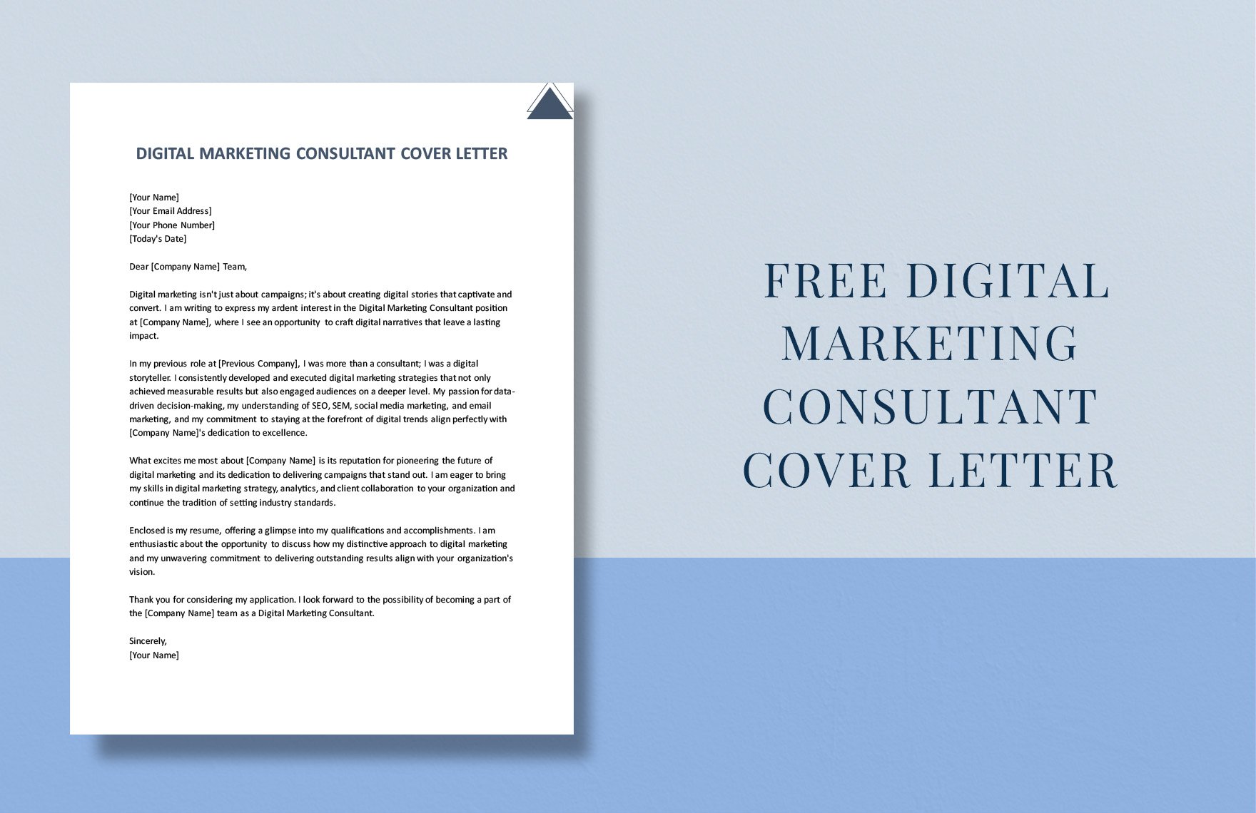Digital Marketing Consultant Cover Letter