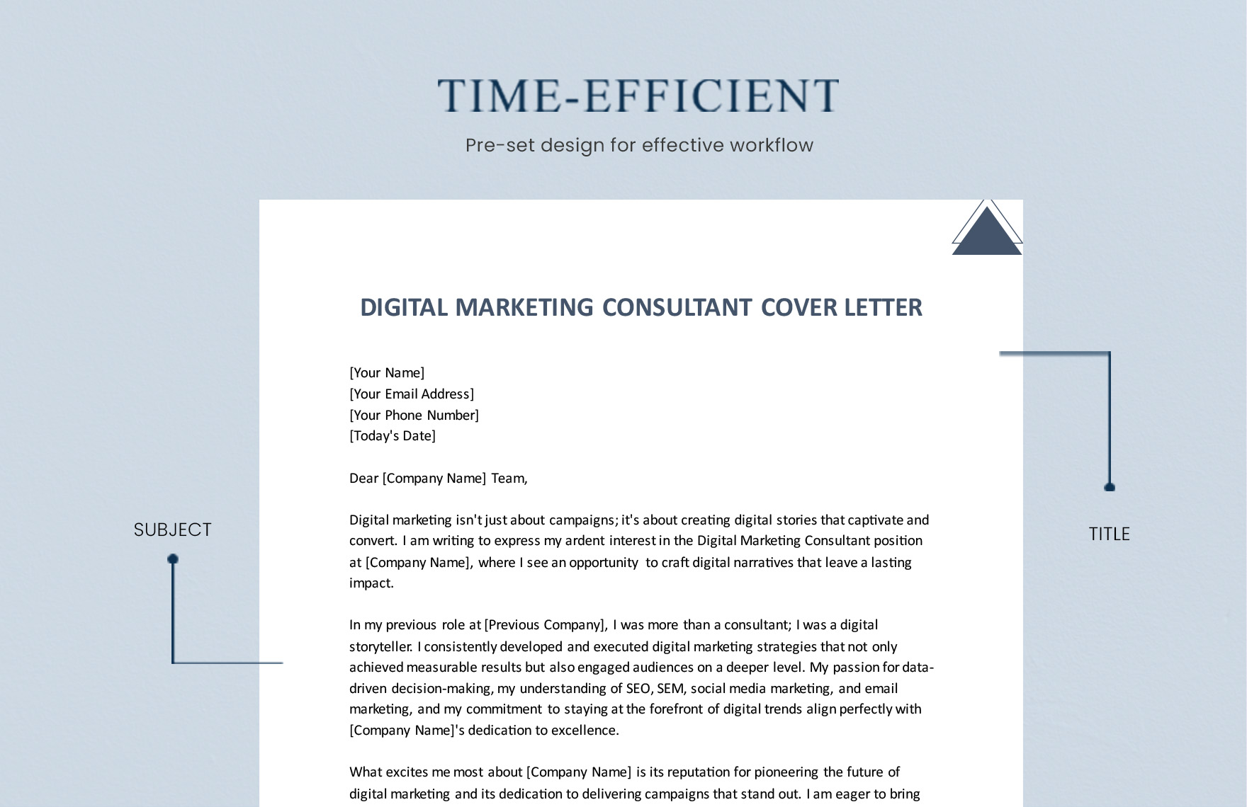 Digital Marketing Consultant Cover Letter