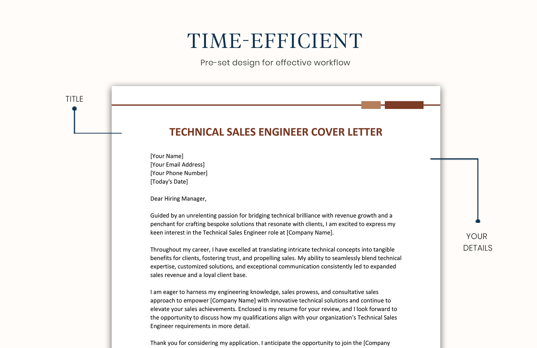 Technical Sales Engineer Cover Letter