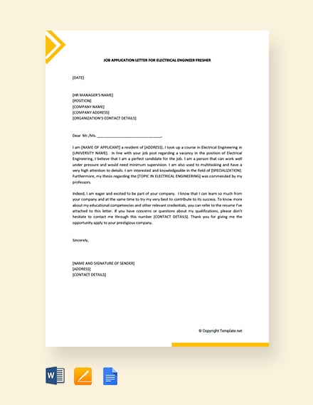 87+ FREE Letter Application Templates | Download Ready ...