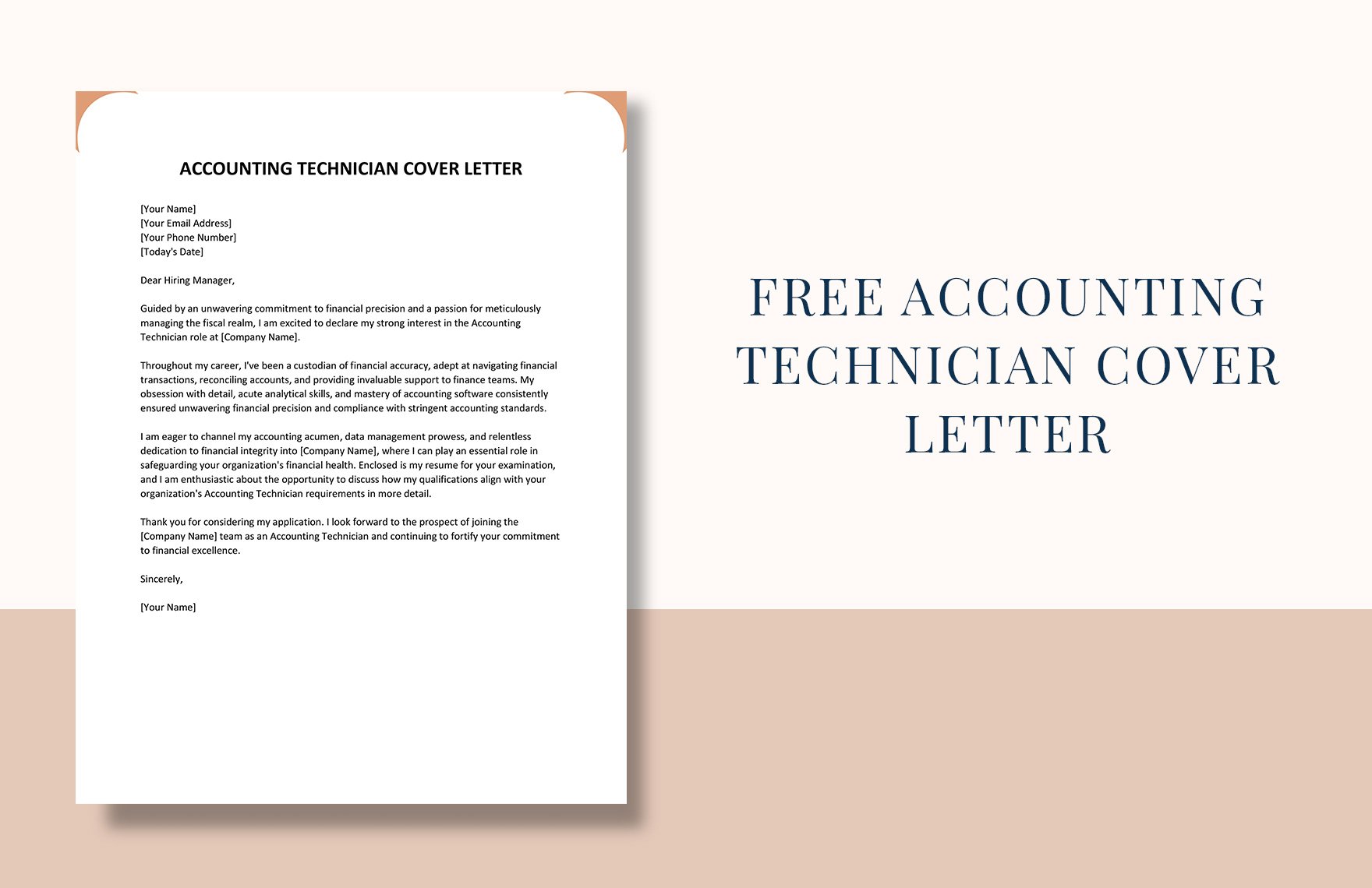 Accounting Technician Cover Letter