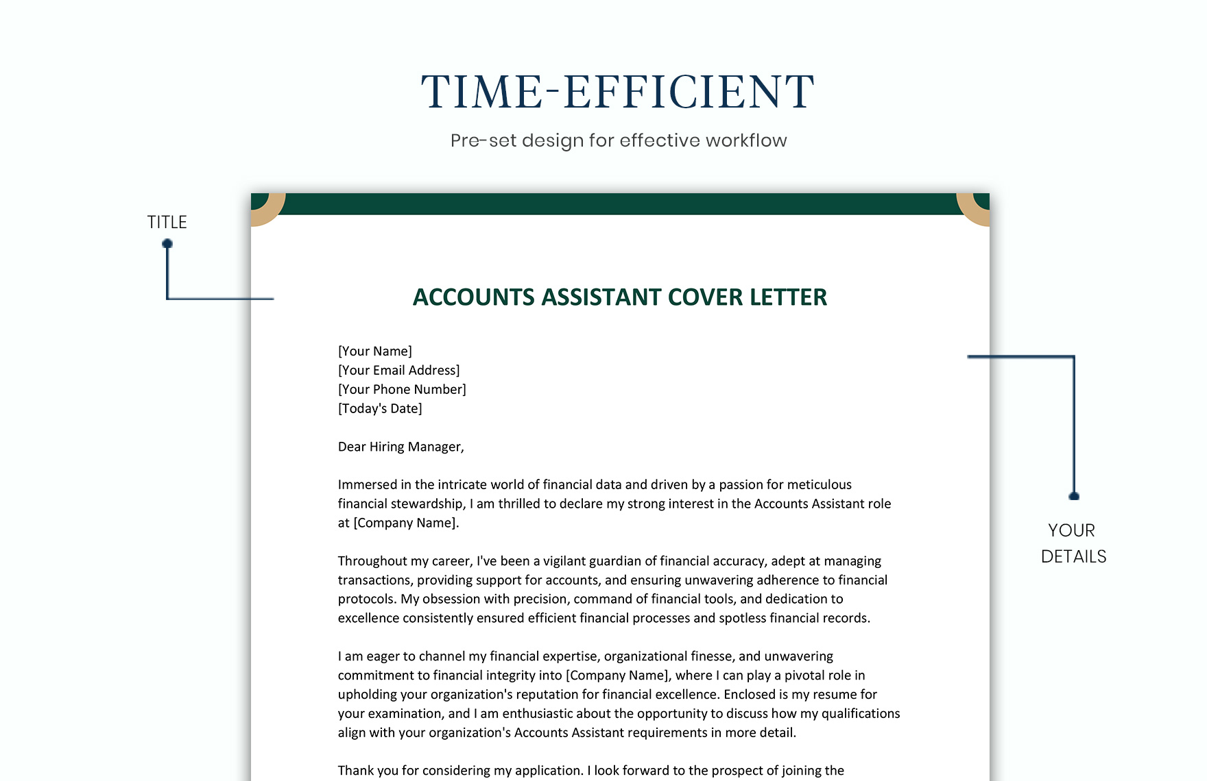 Accounts Assistant Cover Letter