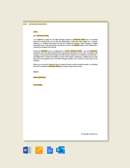 FREE Sales Proposal Letter Template - Word | Google Docs | Apple Pages