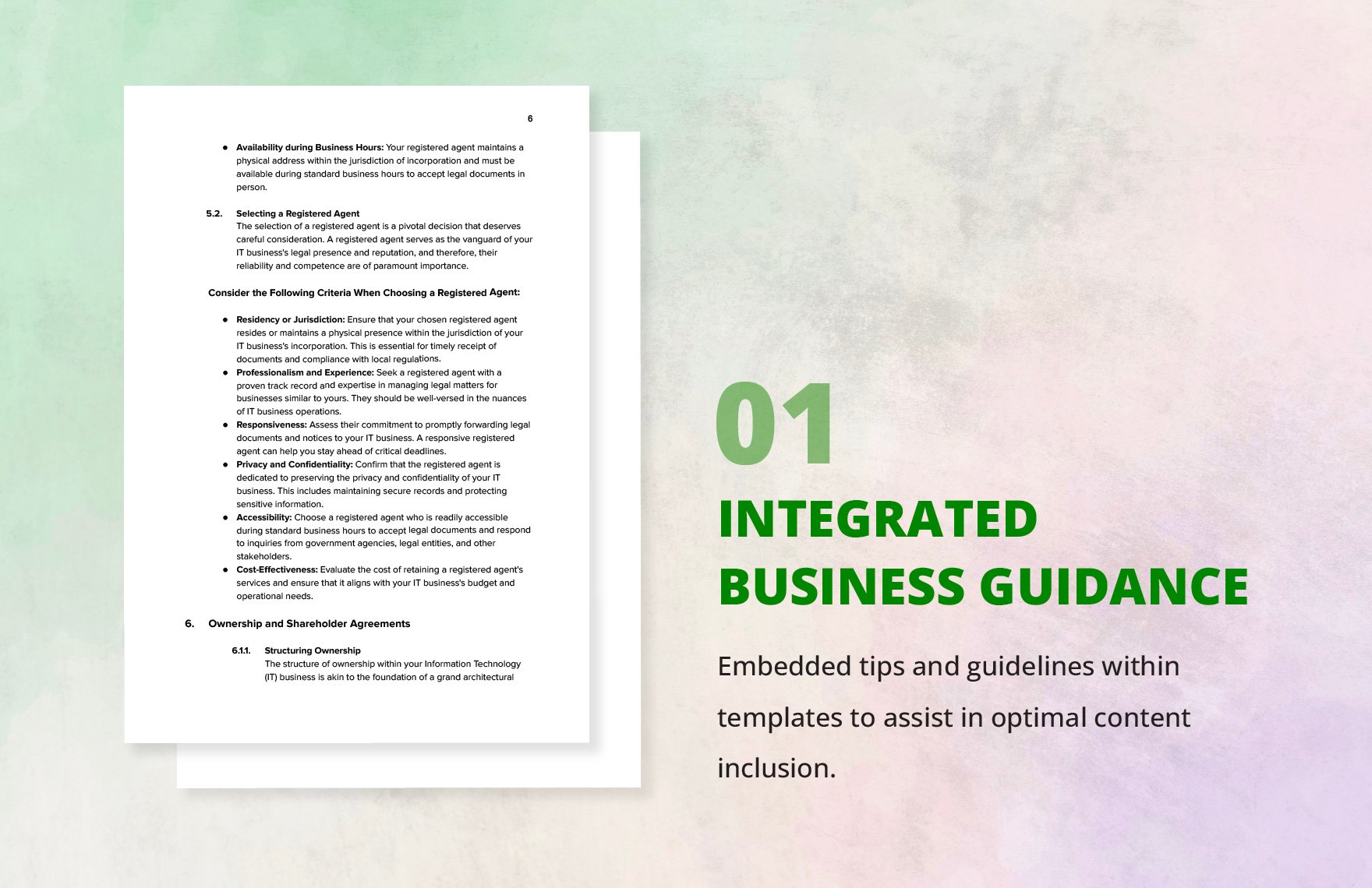IT Business Incorporation Handbook Template
