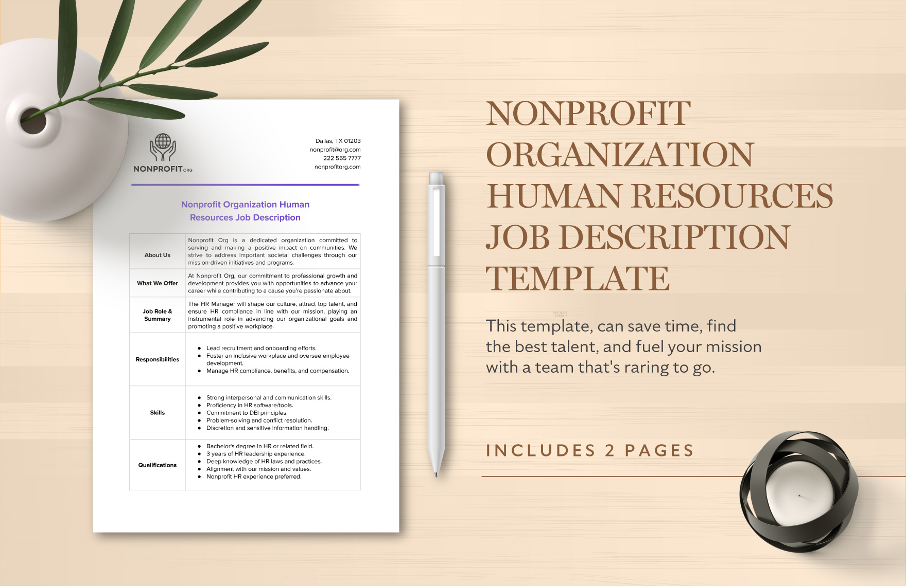 nonprofit-organization-human-resources-job-description-template