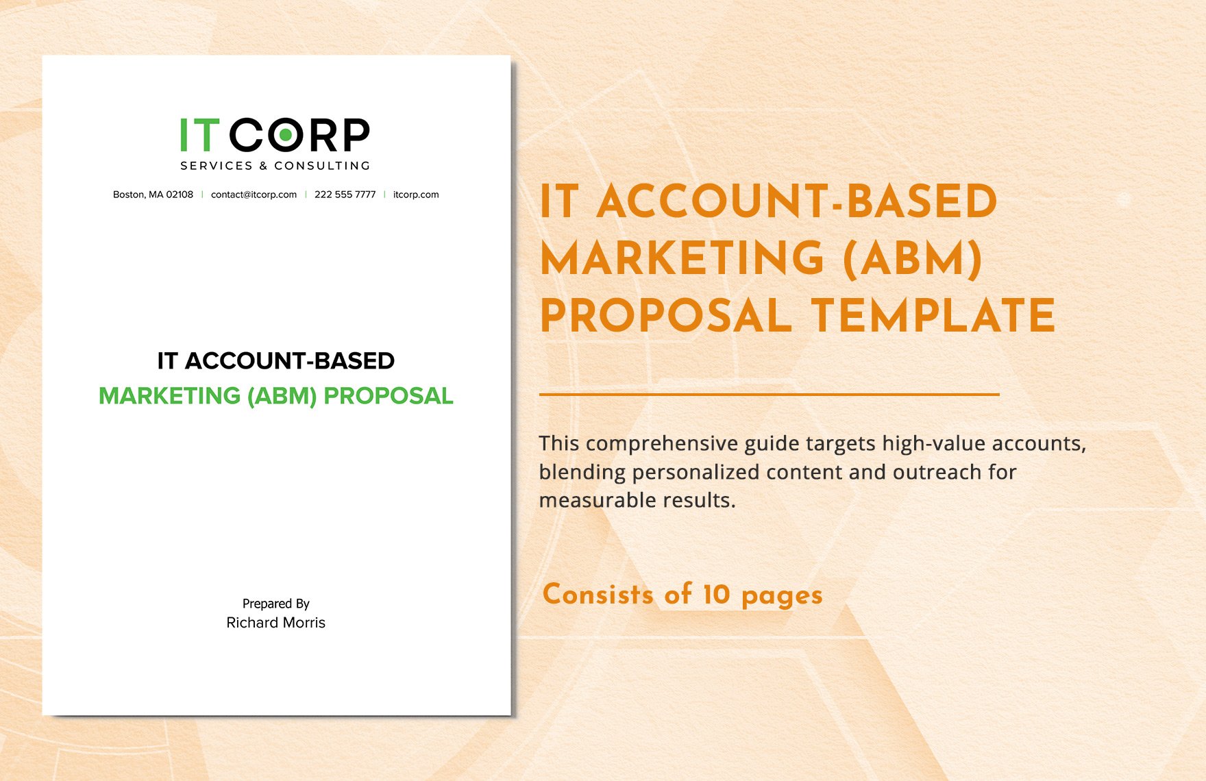 IT Account-Based Marketing (ABM) Proposal Template in Word, Google Docs, PDF